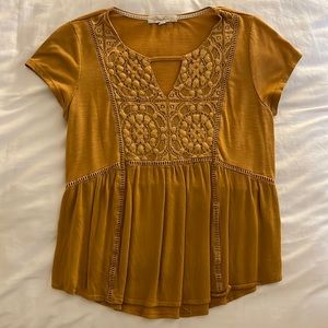 Mustard Tunic Top